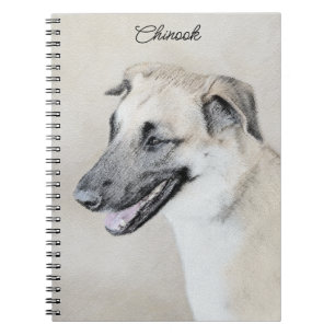 Chinook (Helikopter ars) schilderen - hond kunst Notitieboek