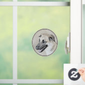 Chinook (Helikopter ars) schilderen - hond kunst Raamsticker (Huis)