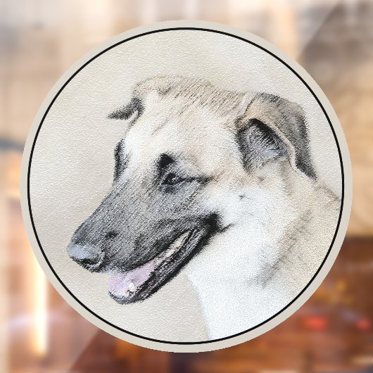 Chinook (Helikopter ars) schilderen - hond kunst Raamsticker (Vel 2)