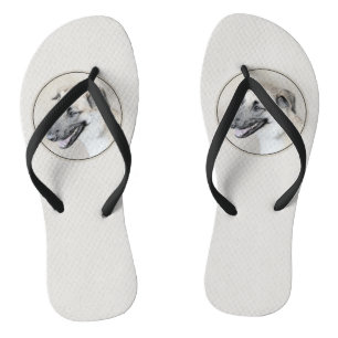 Chinook (Helikopter ars) schilderen - hond kunst Teenslippers