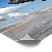 Chinook Helikopter op sneeuw Poster (Hoek)