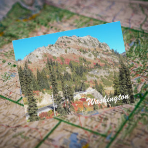 Chinook Pass, Washington State Travel Foto Briefkaart