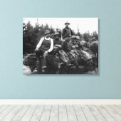 Chinook, WALogging CrewChinook, WA Canvas Afdruk (Insitu (Houten vloer))