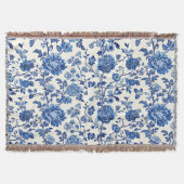 Chinoserie Bloemen print all-season worp deken (Voorkant)