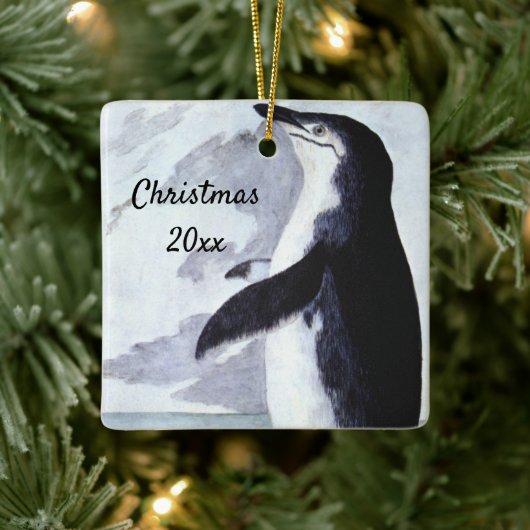 Chinstrap Penguin, vogels uit Antarctica Keramisch Ornament (Boom)