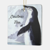 Chinstrap Penguin, vogels uit Antarctica Keramisch Ornament (Links)