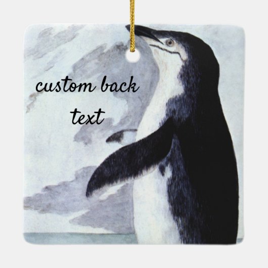  Chinstrap Penguin, vogels uit Antarctica Keramisch Ornament (Achterkant)
