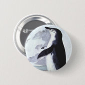 Chinstrap Penguin, vogels uit Antarctica Ronde Button 5,7 Cm (Voorkant /achterkant)