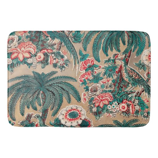  Chintz bloementropisch patroon Badmat (Voorkant)
