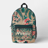 Chintz bloementropisch patroon Bedrukte Rugzak (Voorkant)