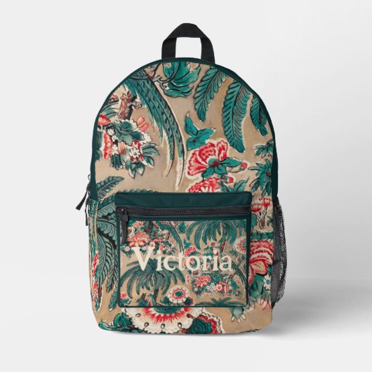 Chintz bloementropisch patroon Bedrukte Rugzak (Voorkant)