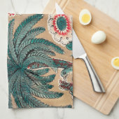 Chintz bloementropisch patroon Theedoek (Quarter Fold)