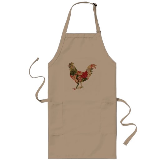 Chintz Chicken Apron Lang Schort (Voorkant)