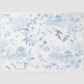 Chintz Chinoiserie Light Blue Decoupage papier. Tissuepapier (Voorkant)