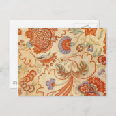 Chintz Paisley Antiek Floral Pattern Briefkaart (Voorkant / Achterkant)