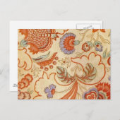 Chintz Paisley Antiek Floral Pattern Briefkaart (Voorkant / Achterkant)