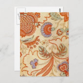 Chintz Paisley Antiek Floral Pattern Briefkaart (Voorkant / Achterkant)