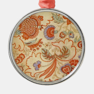 Chintz Paisley Antiek Floral Pattern Metalen Ornament