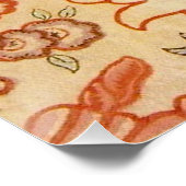 Chintz Paisley Antiek Floral Pattern Perfect Poster (Hoek)