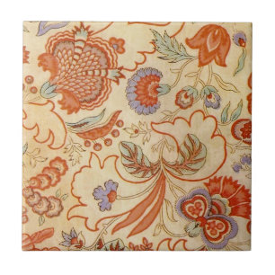 Chintz Paisley Antiek Floral Pattern Tegeltje