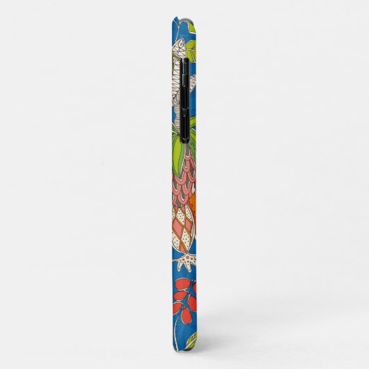 chintz pop blue Case-Mate iPhone case (Achterkant/links)