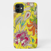 chintz pop geel Case-Mate iPhone case (Achterkant)