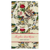 Chintzy Victoriaans Scrapbook Birds Design Klein Cadeauzakje (Achterkant)
