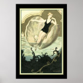 Chiostri Déco "Swimmer in a Clam Shell" 13x19 (Devant)