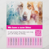 chiot à vendre prospectus modèles (Devant)