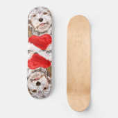 Chiot avec Heart Cadeau Skateboard Love (Recto)