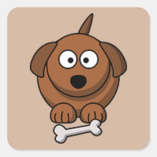 Chiot Avec Sticker Os (Devant)