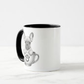 Chiot Bouledogue Français Tasse à Thé (Devant gauche)