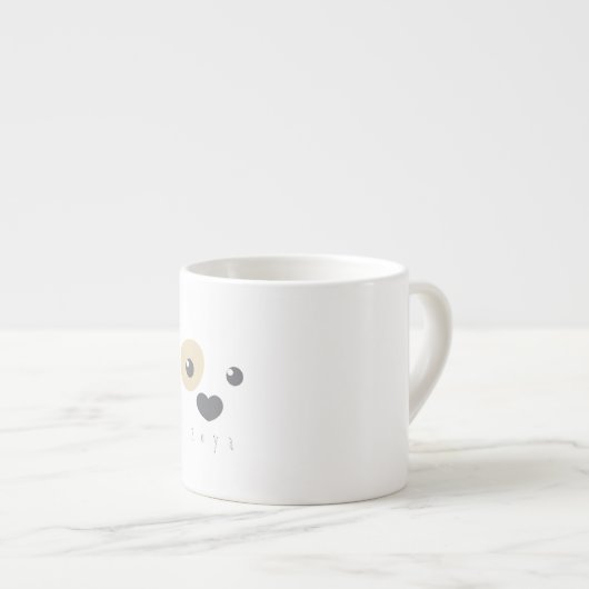 Chiot charmant Kids Mug (Devant droit)