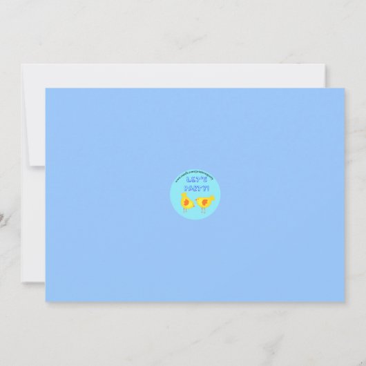 chiot chien anniversaire invitation (Dos)