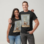Chiot Dans La Porte T-Shirt (Unisexe)