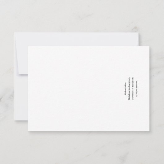 Chiot dans un pot de fleurs carte de voeux (Dos)