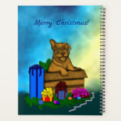 Chiot dans une boîte, Joyeux Noël (Dos)