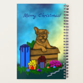 Chiot dans une boîte, Joyeux Noël (Dos)