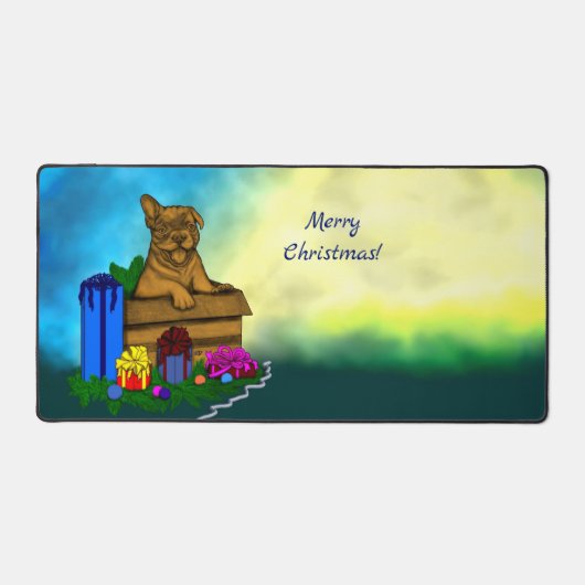 Chiot dans une boîte, Joyeux Noël (Recto)