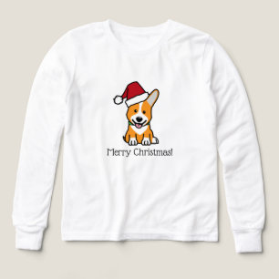chiot de chien Corgi Pembroke gallois Noël chapeau