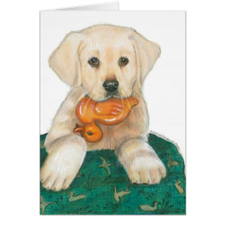 Chiot de laboratoire avec caoutchouc Ducky