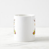 Chiot de laboratoire jaune Mug de Noël personnalis (Centre)