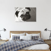 Chiot de Pug sur la toile (Insitu(Chambre))