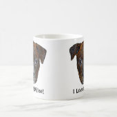 Chiot de Staffie "j'aime Staffies !" Tasse (Centre)