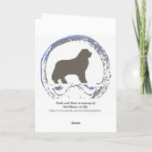 Chiot de Terre-Neuve de carte d'anniversaire (Dos)