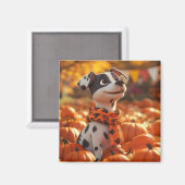 Chiot et aimant Citrouille (Recto/Verso)