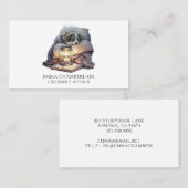 Chiot et livre Carte de visite de l'auteur pour en (Devant / Derrière)