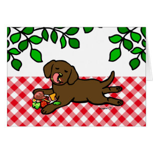 Chiot innocent de Labrador de chocolat