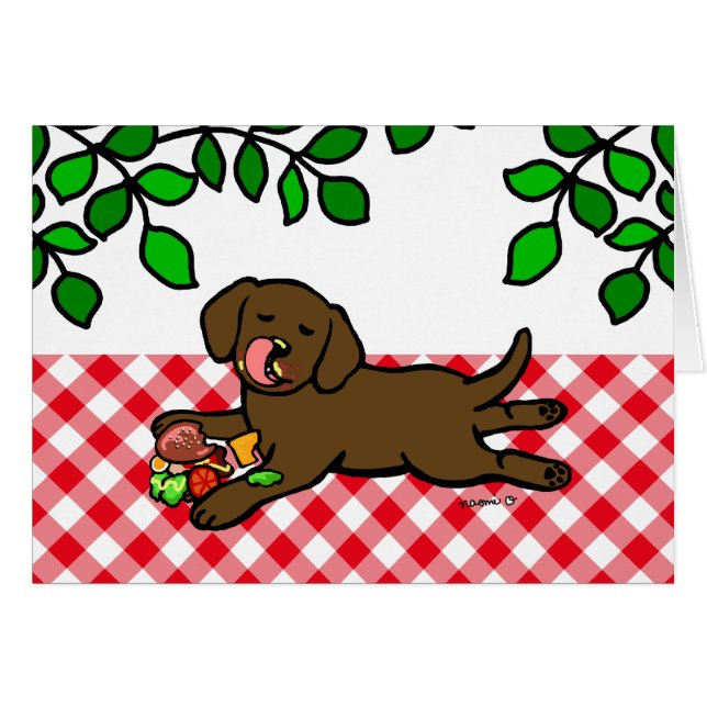 Chiot innocent de Labrador de chocolat (Devant horizontal)