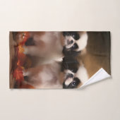 Chiot japonais Chiot Automne Citrouille délice (Serviette à main)